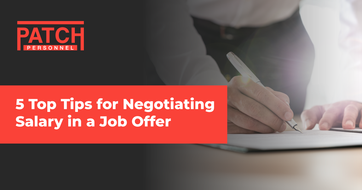 5 Top Tips for Negotiating Salary in a Job Offer
